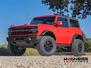 Ford Bronco Custom Wheels (1) - Rough Country - 88 Series - Gloss Black - 17 x 8.5 / 6 x 5.5 / -12 / 4.5" 